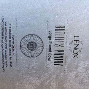 Lenox Butler's Pantry Elegant Round Bowl